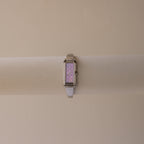 Vintage Gucci Swiss Blush Cuff Silver Watch