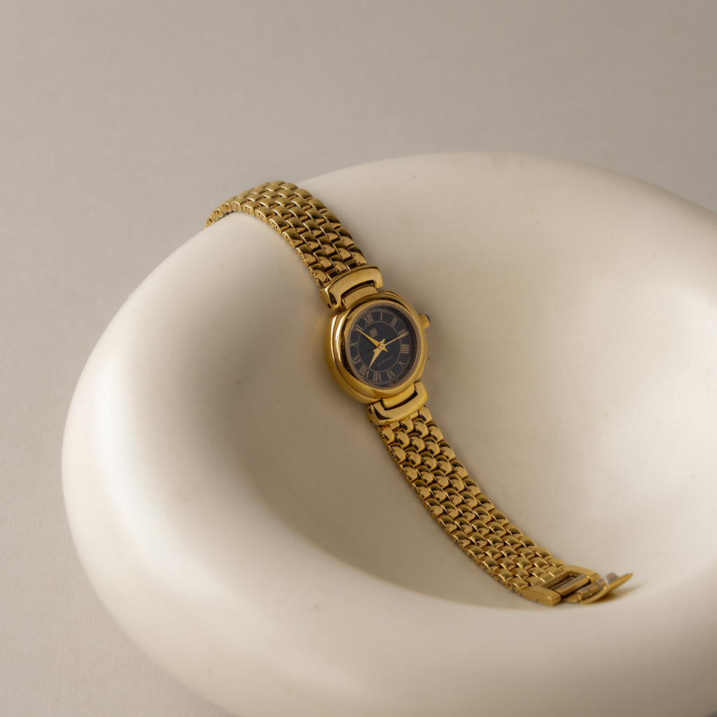 Vintage Givenchy Midnight Roman Gold Watch