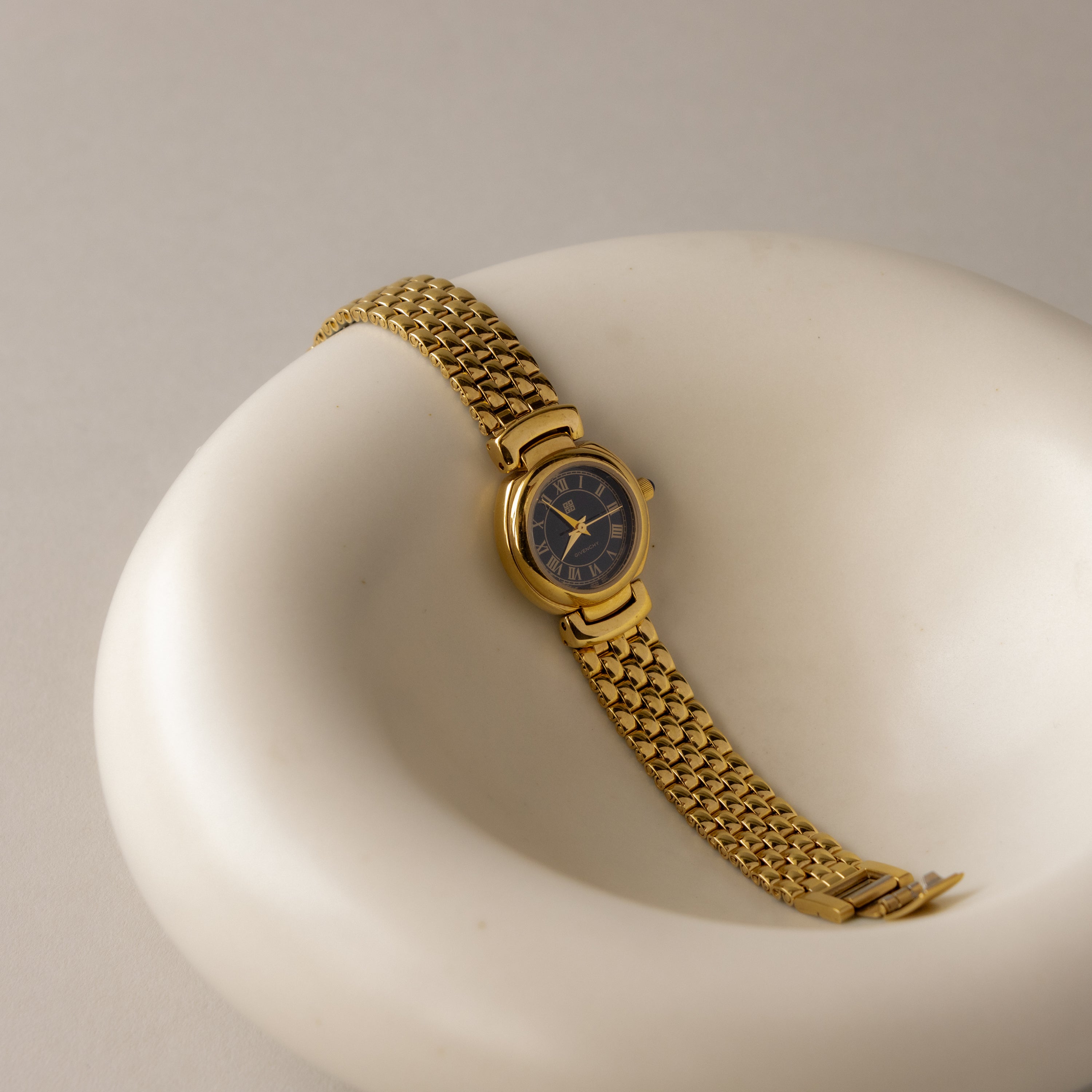 Vintage Givenchy Midnight Roman Gold Watch