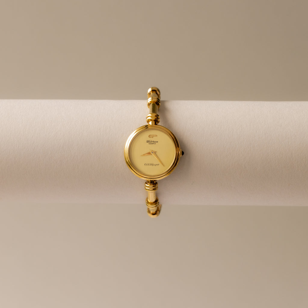 Rare Vintage Emilie Penquignet Round Gold Watch