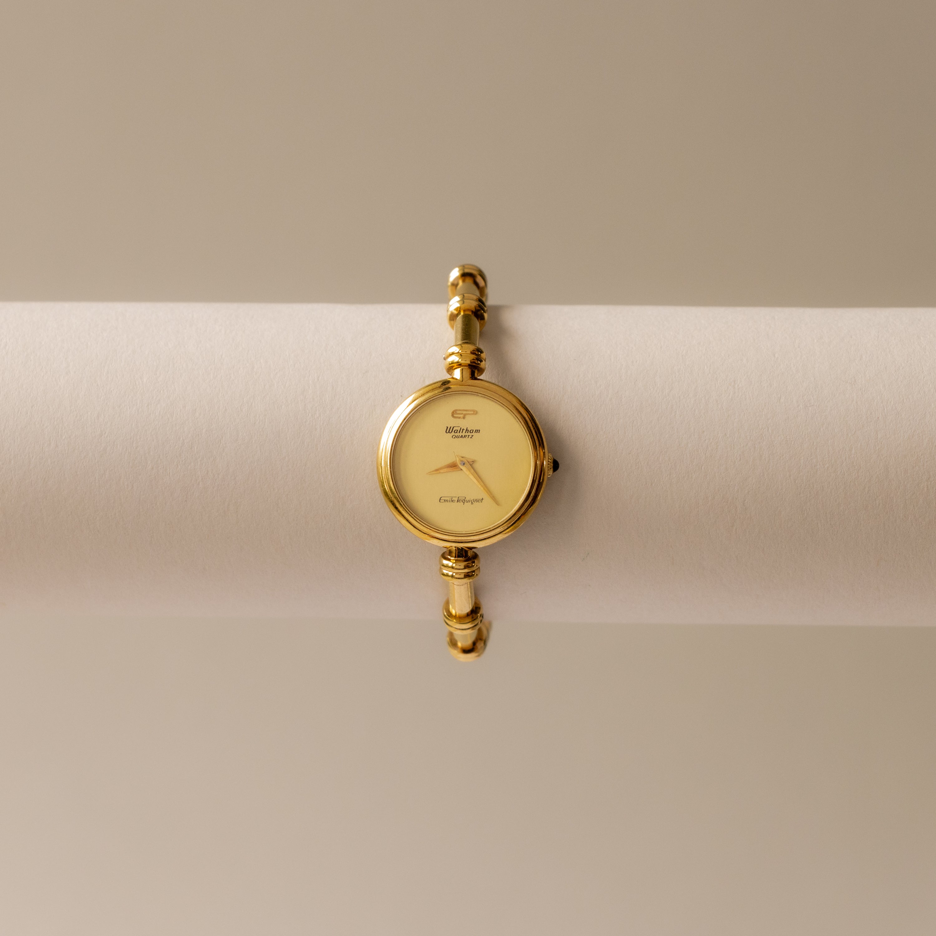 Rare Vintage Emilie Penquignet Round Gold Watch