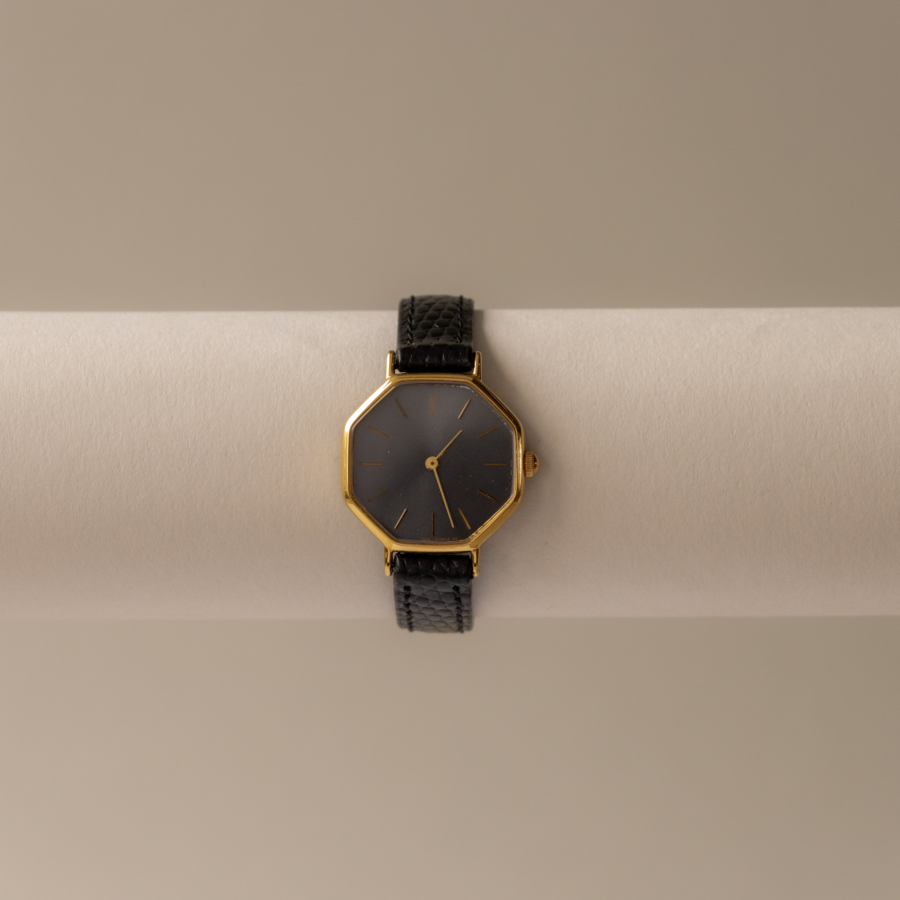 Vintage YSL Midnight Octagon Gold Watch