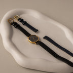 Vintage YSL Midnight Octagon Gold Watch