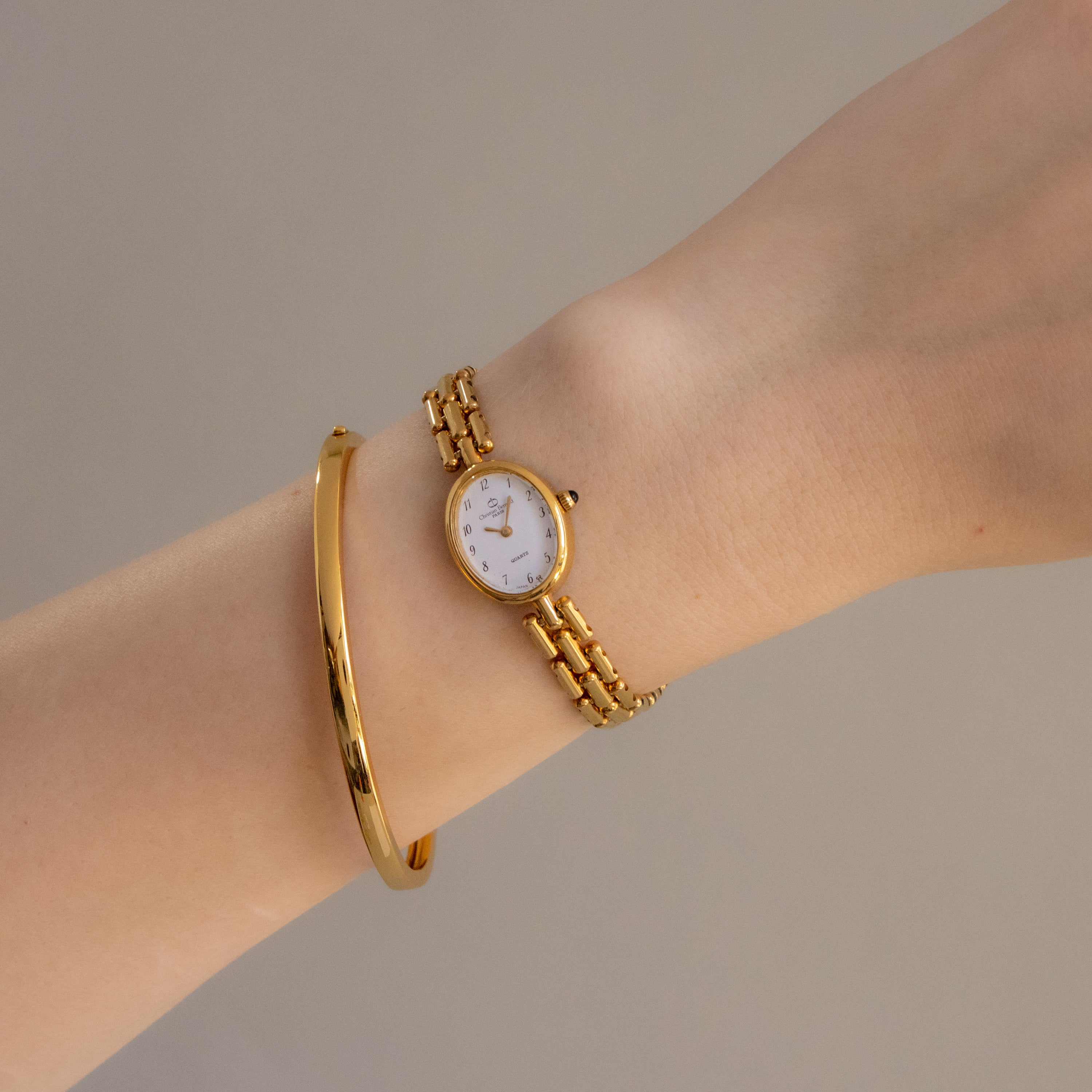 Vintage Christian Bernard Oval Gold Watch