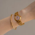 Vintage Fendi Swiss Blush Round Gold Watch