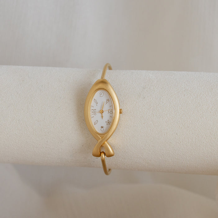 Vintage Koo Kai Marine Gold Watch