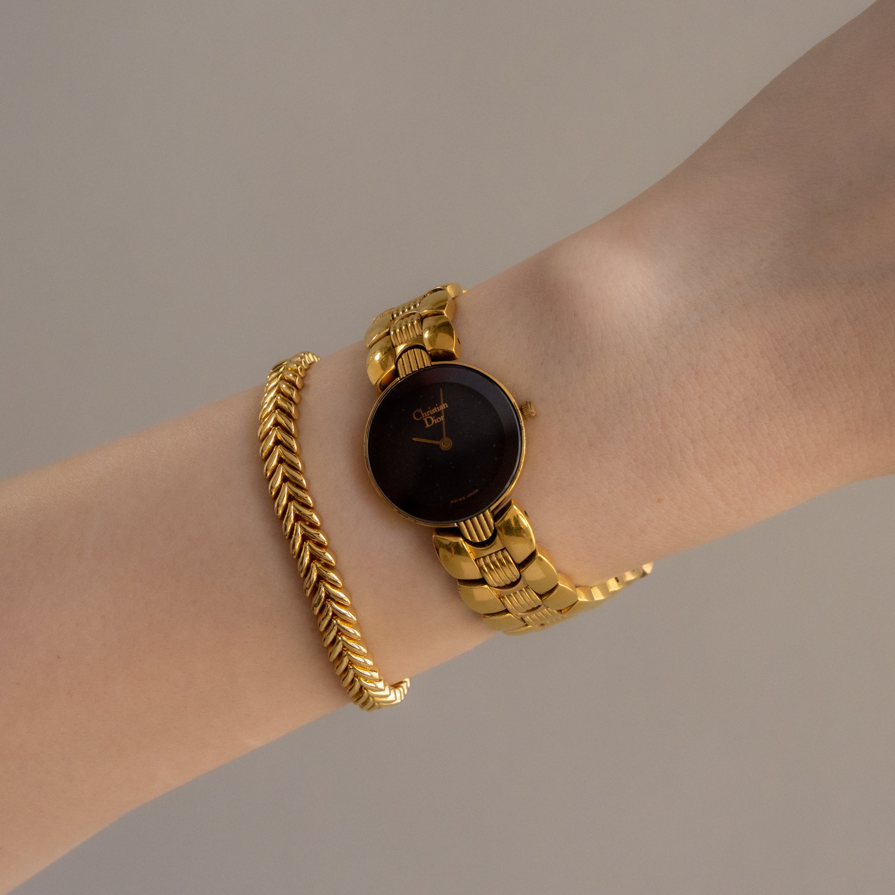 Vintage Christian Dior Bagheera Gold Watch