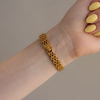 Vintage YSL Long Oval Gold Watch