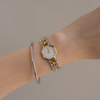 Vintage YSL Octagon Quartz Two Tone Watch