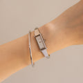 Vintage Gucci Swiss Rectangular Silver Cuff Watch