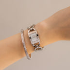 Vintage Christian Dior Swiss Malice Silver Watch