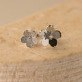 Pave Blossom Open Ring in Silver