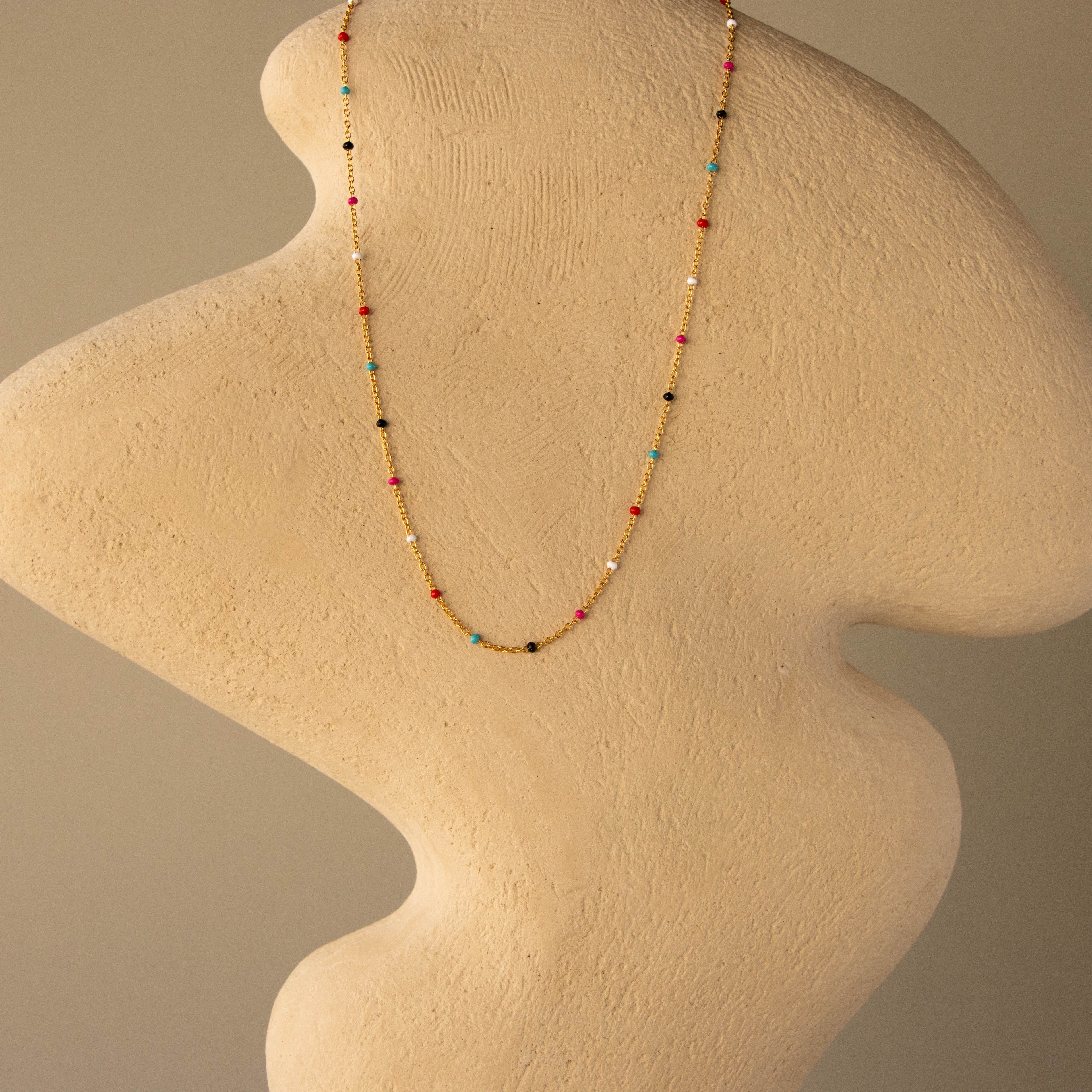 Festival Beaded Station Necklace