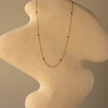 Retro Beaded Station Necklace