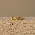 Pave Eternity Crown Ring