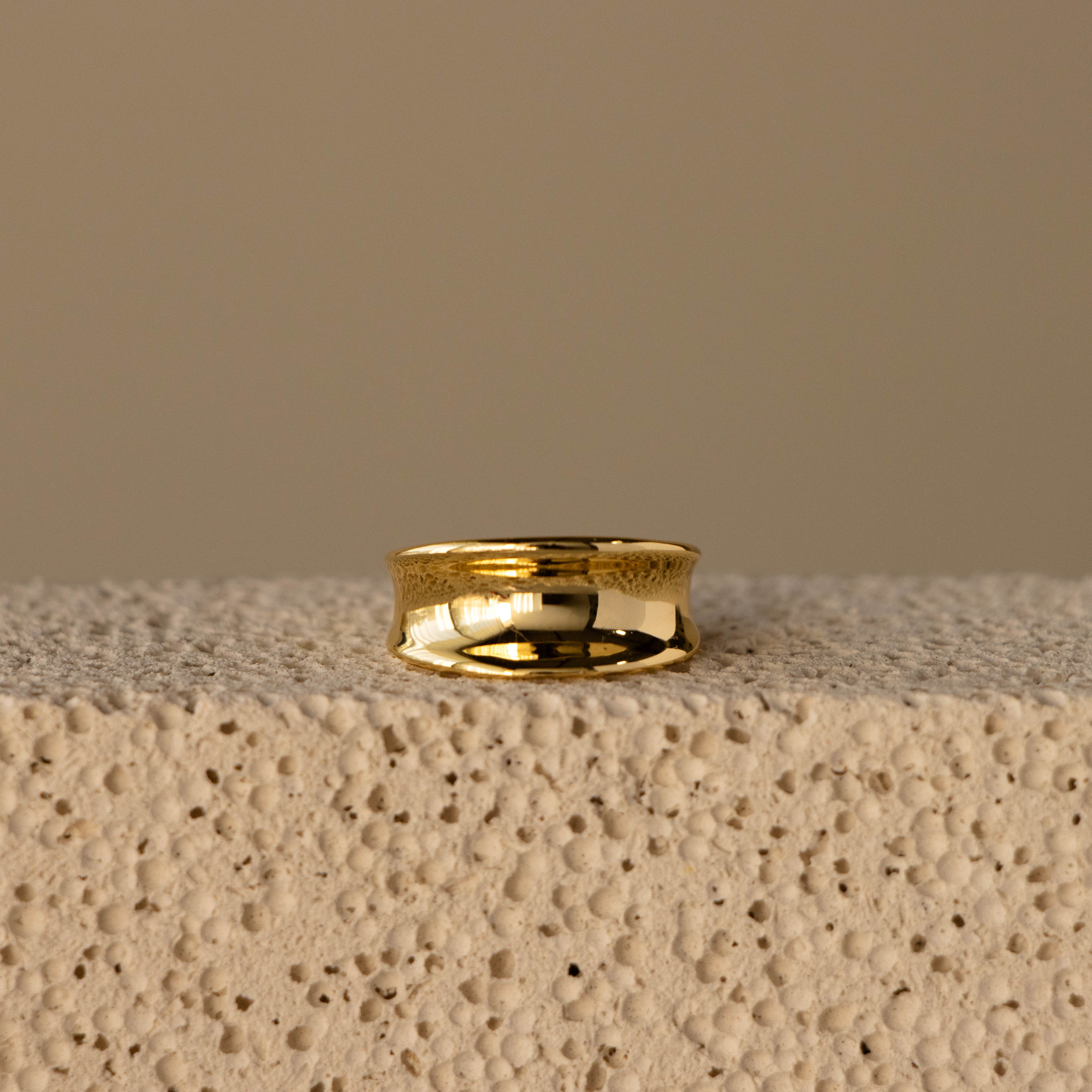 Concave Dome Ring