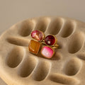 Pink Sunset Gemstone Statement Ring