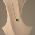 Verdant Emerald Pendant Necklace
