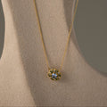 Peridot Zircon Bouquet Necklace