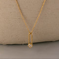 Diamond Barrette Clasp Necklace