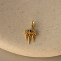Pave Evil Eye Spike Charm