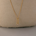 Oval Diamond Clip Necklace