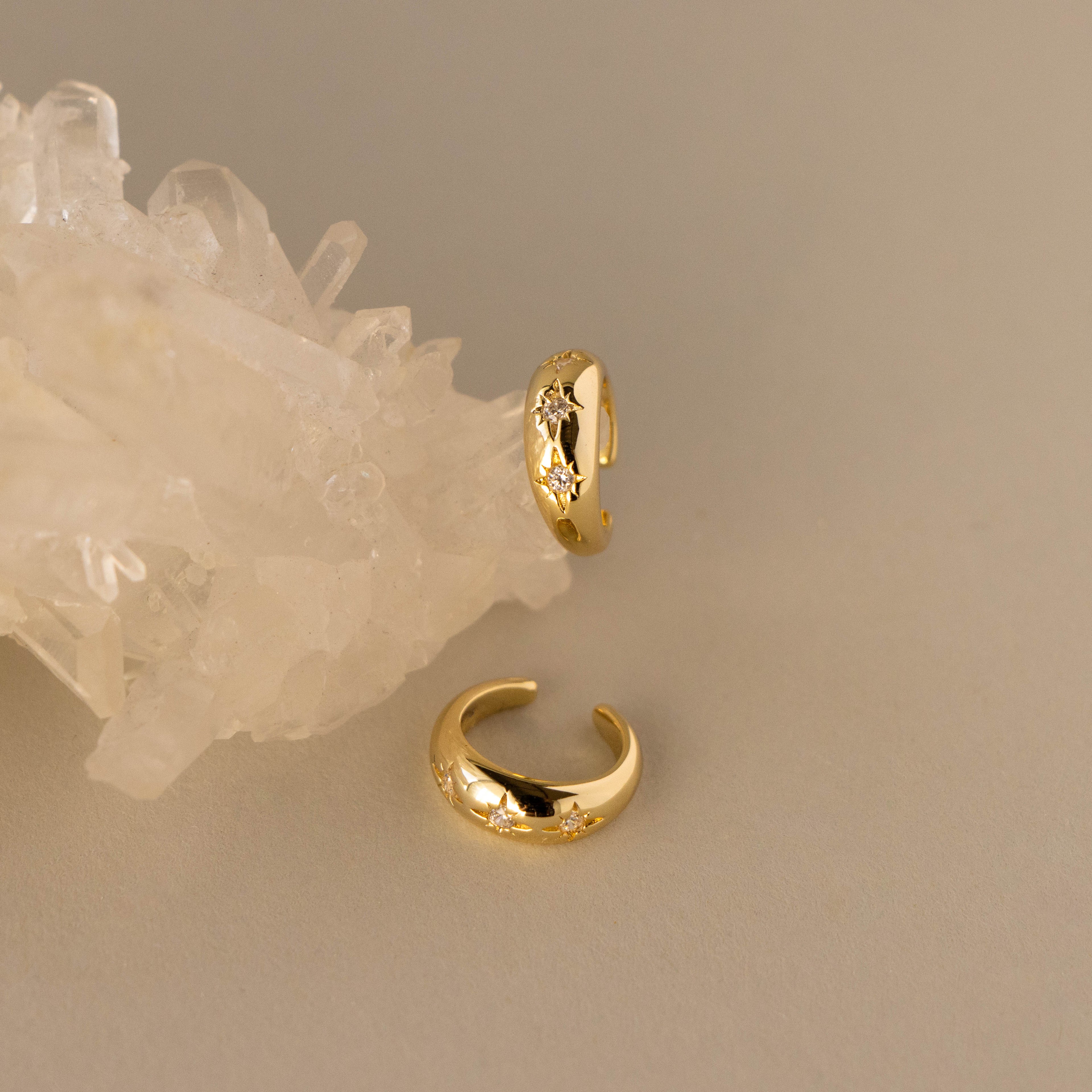 North Star Diamond Ear Cuffs