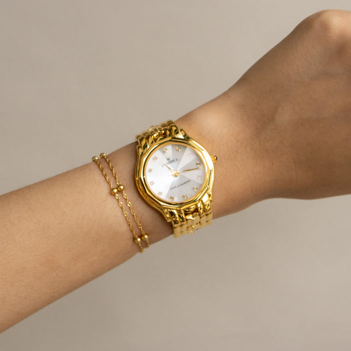 Vintage Forbell Round Gold Watch