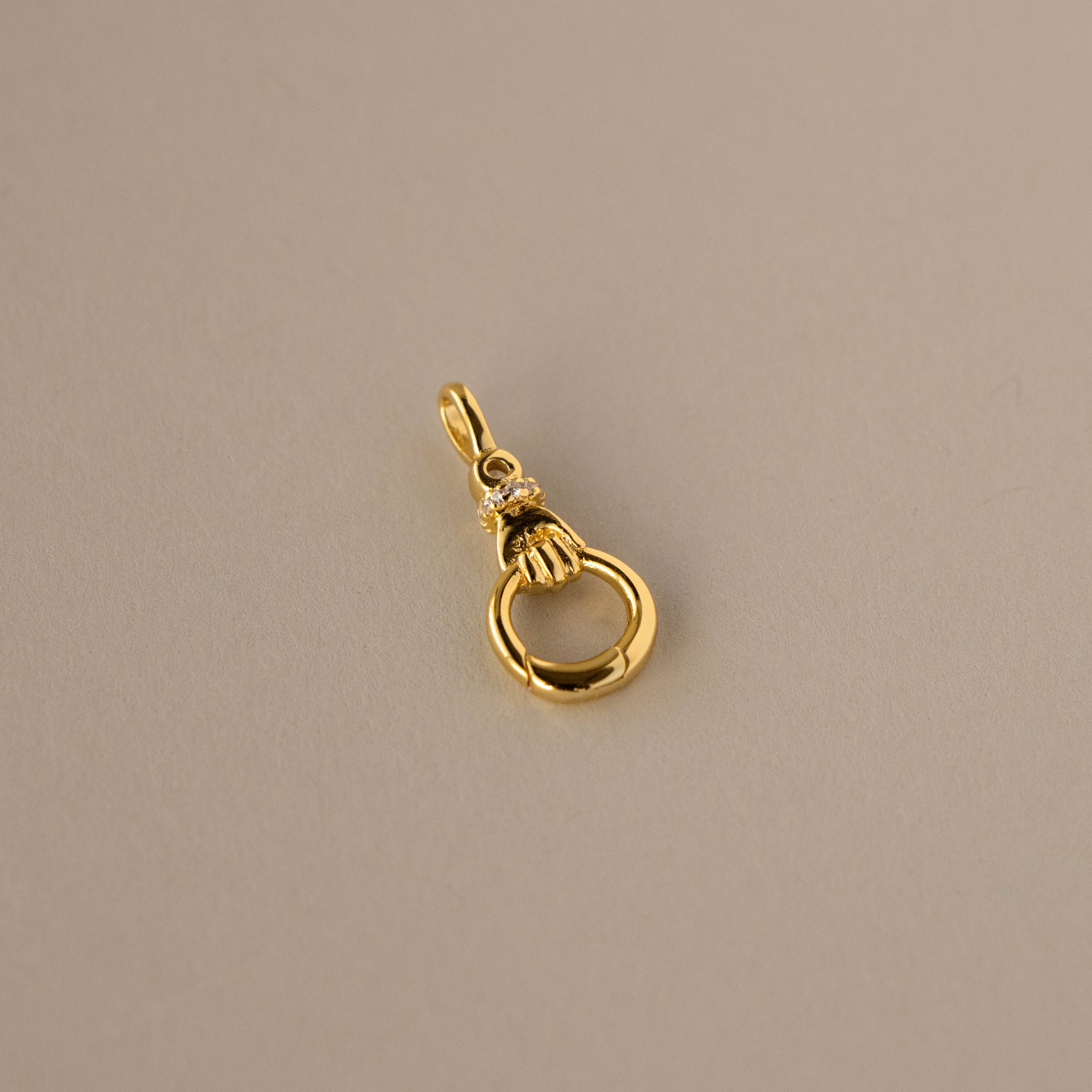 Vintage Hand Pendant Charm Holder