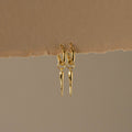 Cornicello Horn Drop Hoops