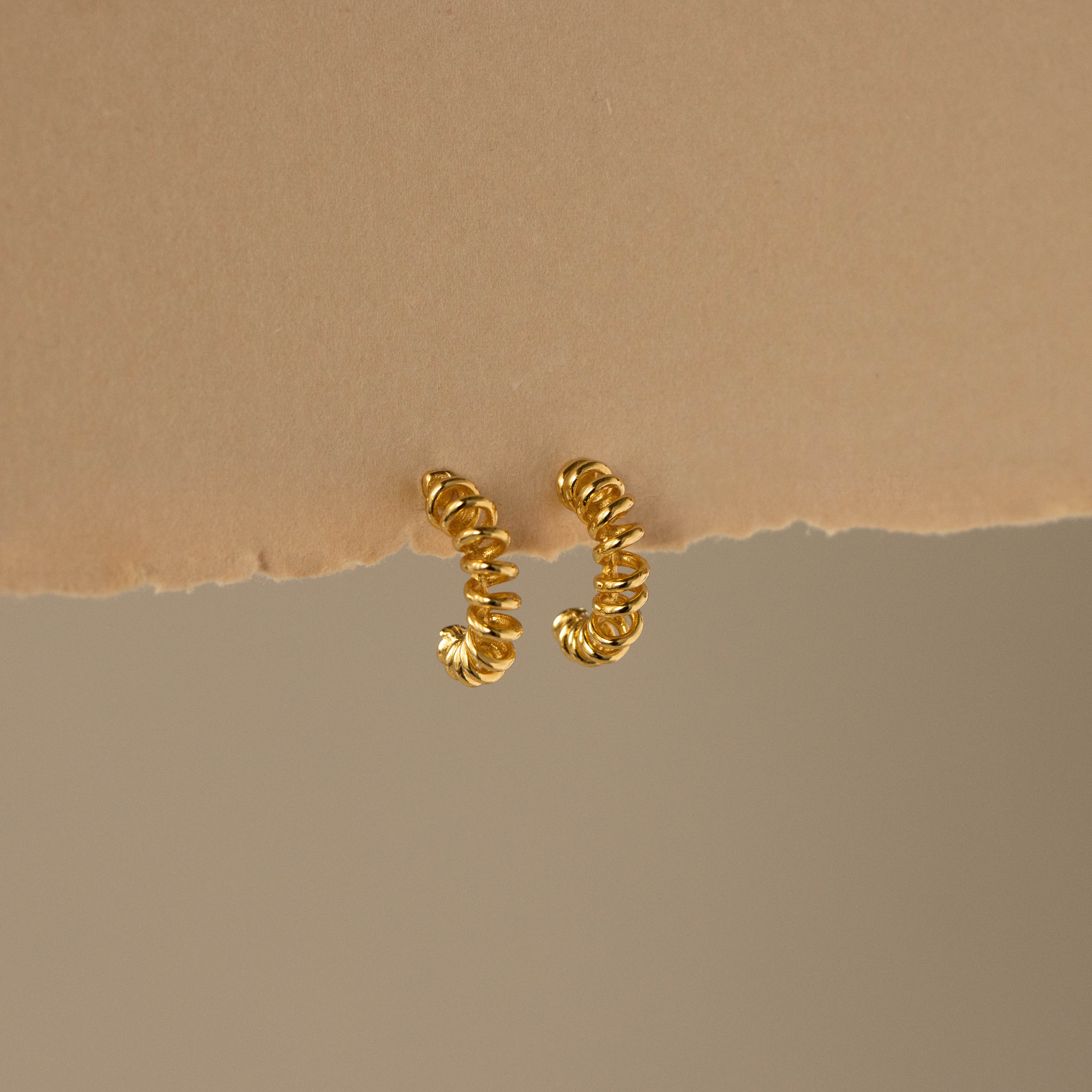 Spiral Hoop Studs