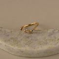 Interlocked Pave Wave Ring