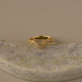 Chunky Pave Wave Ring