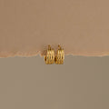 Dainty Triple Ridge Huggies