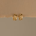 Chunky Checkered Pearl Huggies
