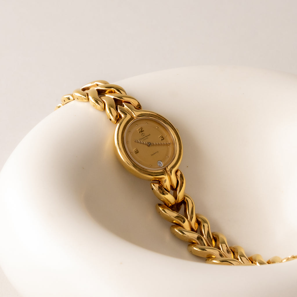Vintage Christian Bernard Rope Gold Watch
