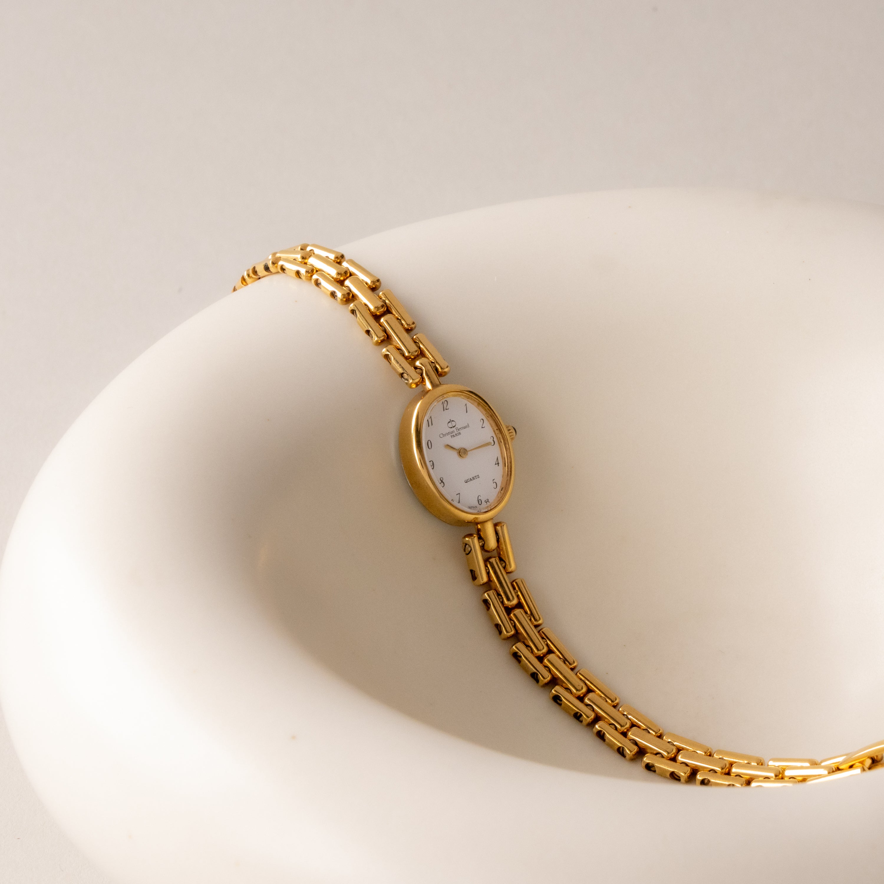 Vintage Christian Bernard Oval Gold Watch