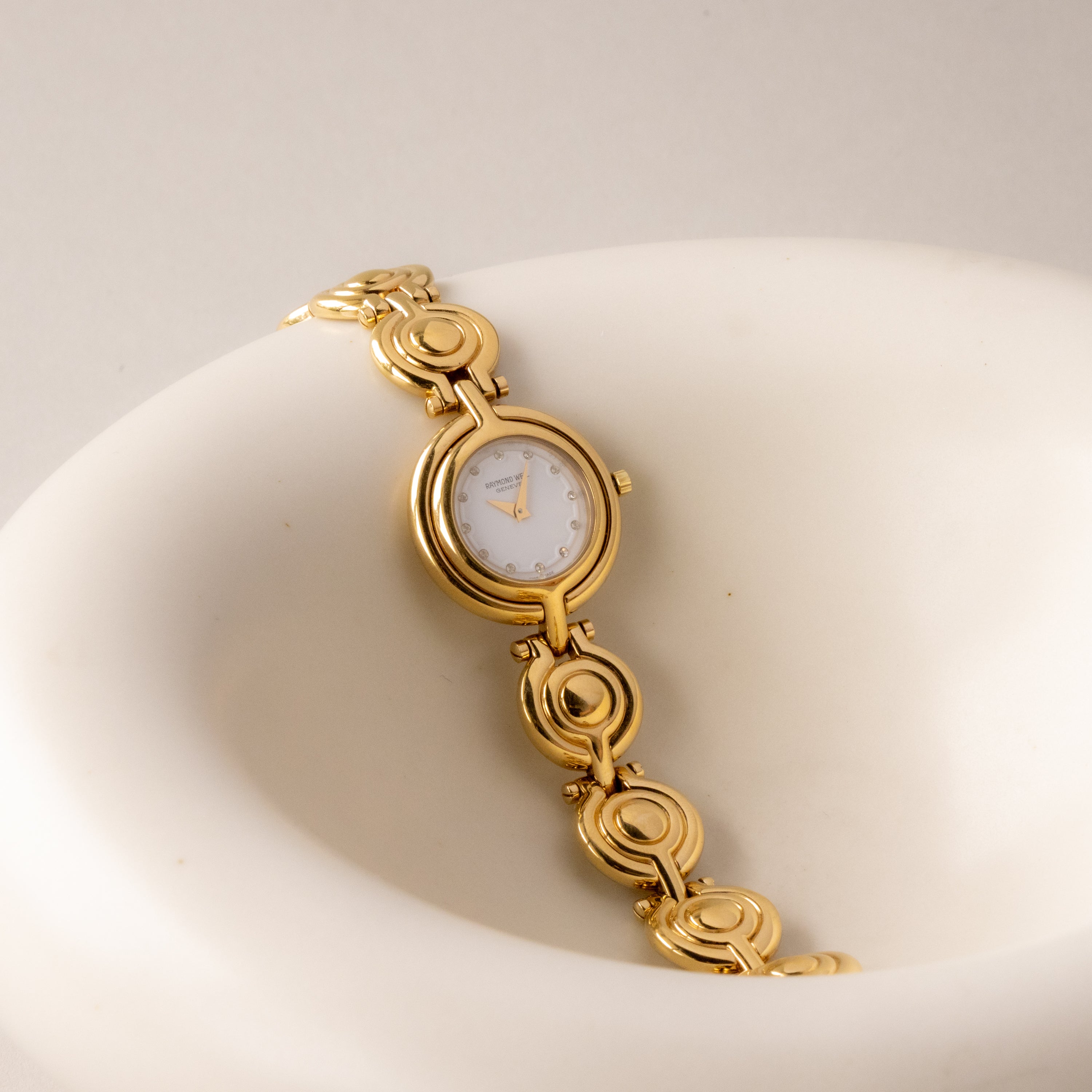 Vintage Raymond Weil Swiss Geneva Gold Watch