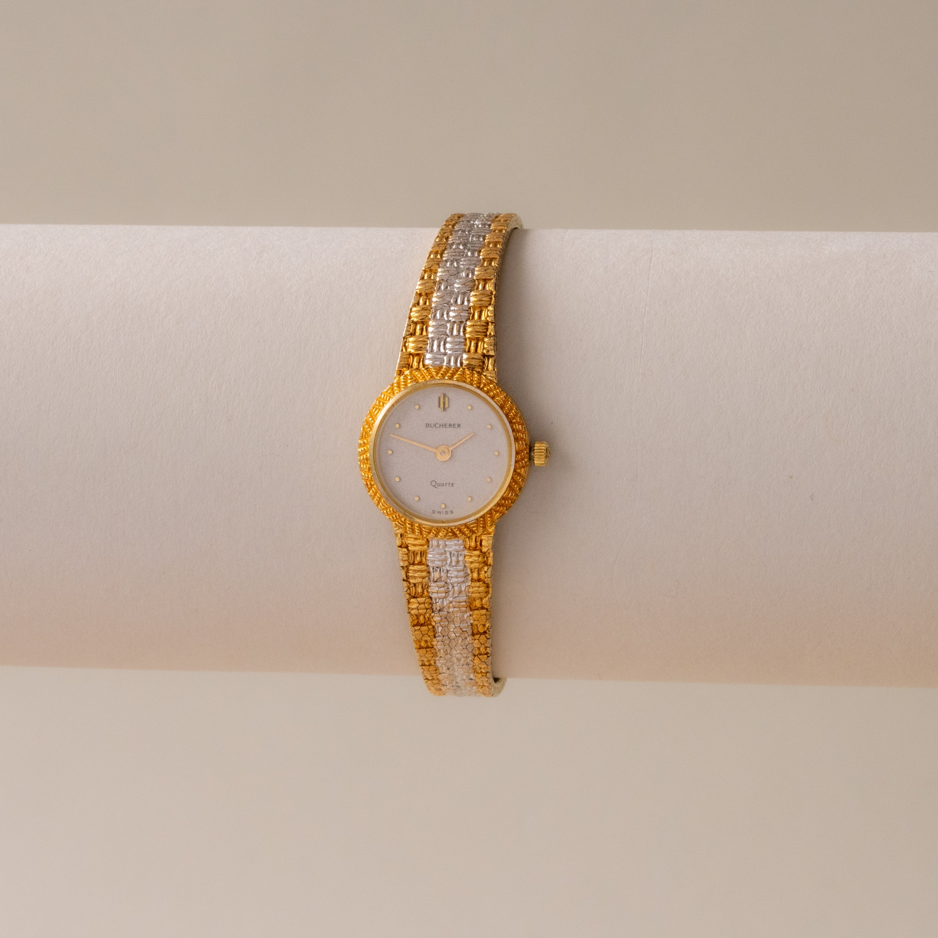 Vintage Bucherer Swiss Braided Two Tone Watch