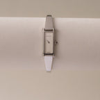 Vintage Gucci Swiss Rectangular Silver Cuff Watch