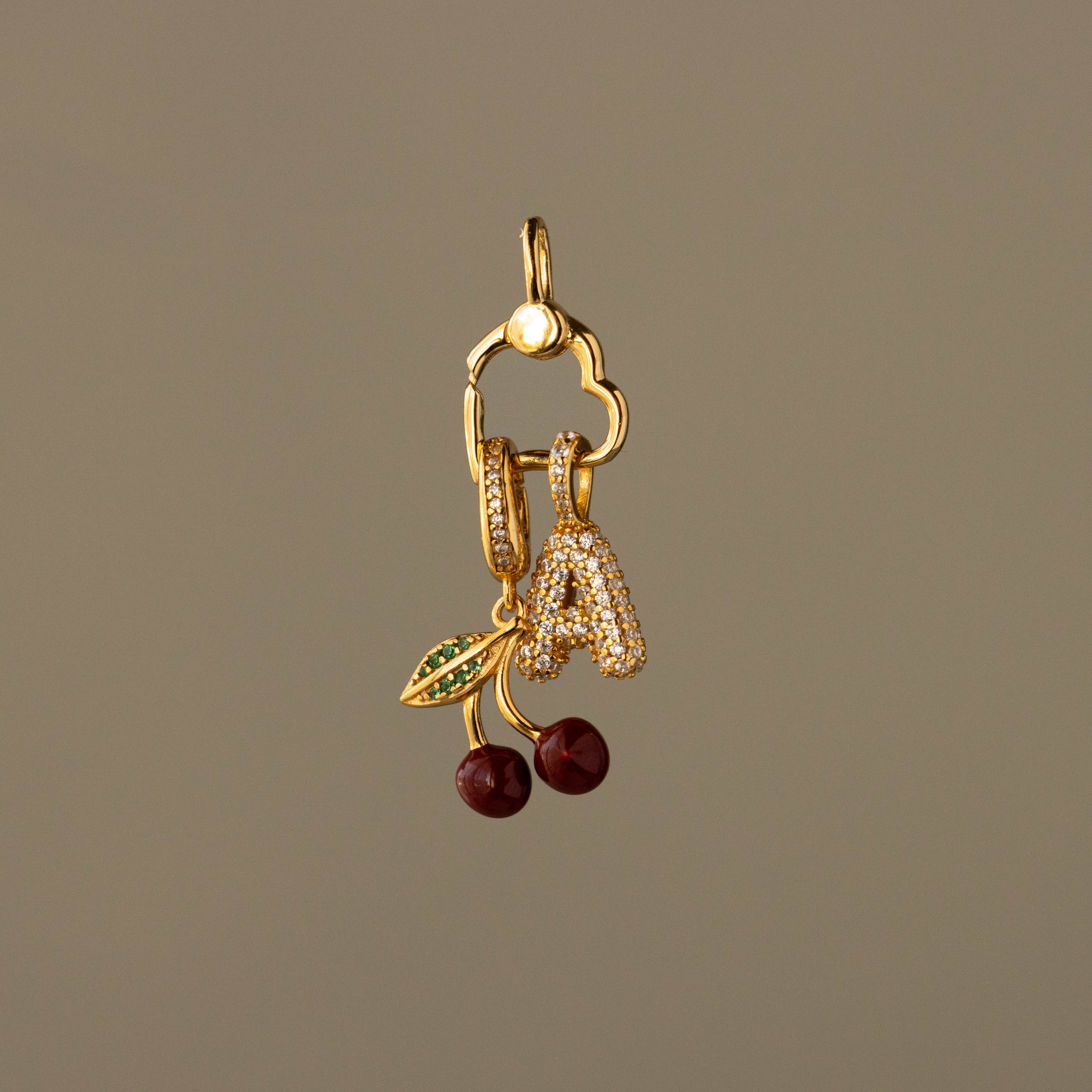 Sideways Heart Pendant Charm Holder