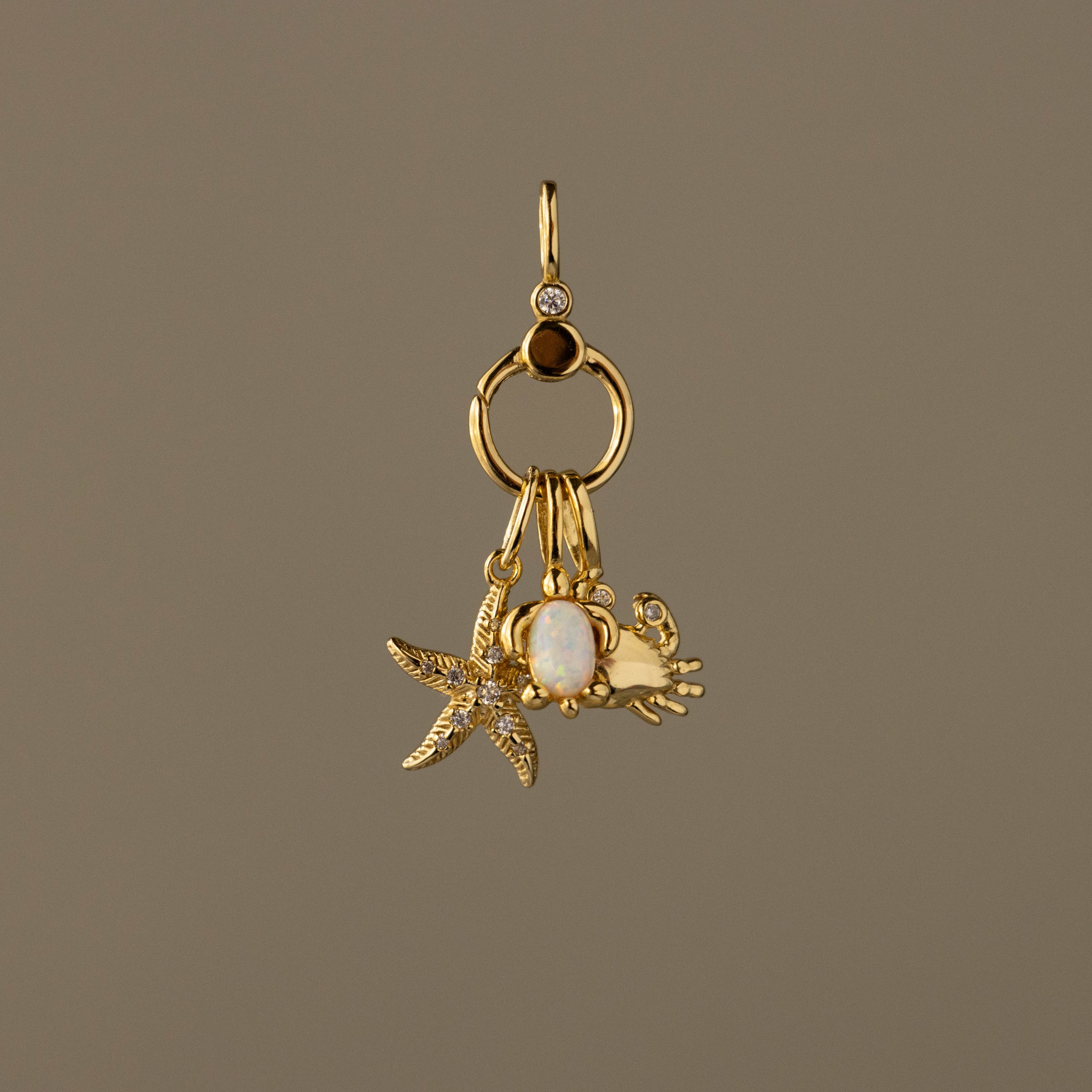 Diamond Circle Pendant Charm Holder