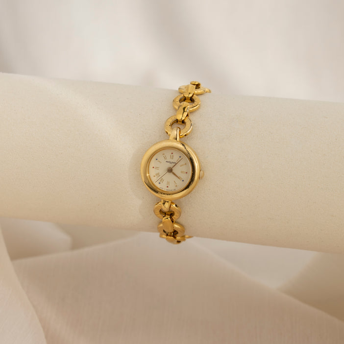 Vintage Marie Claire Round Link Gold Watch