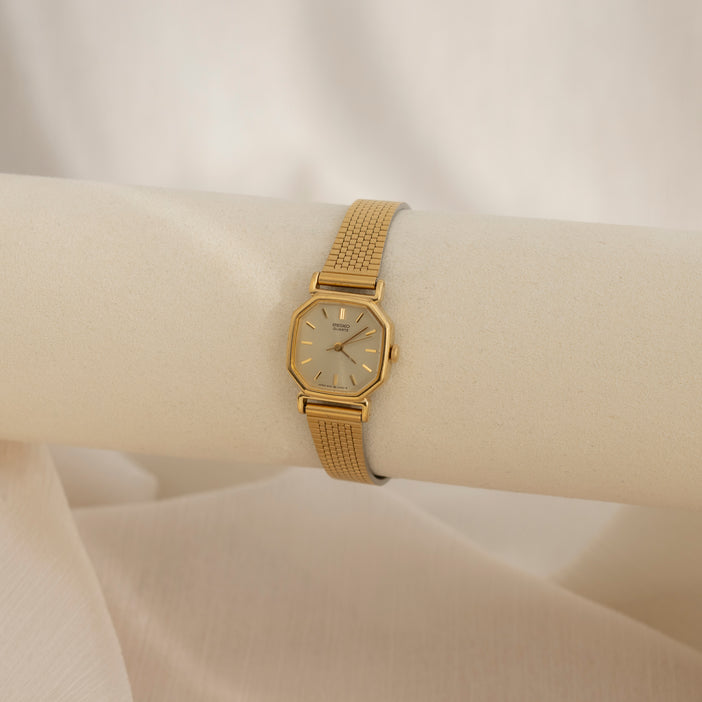 Vintage Seiko Classic Square Gold Watch