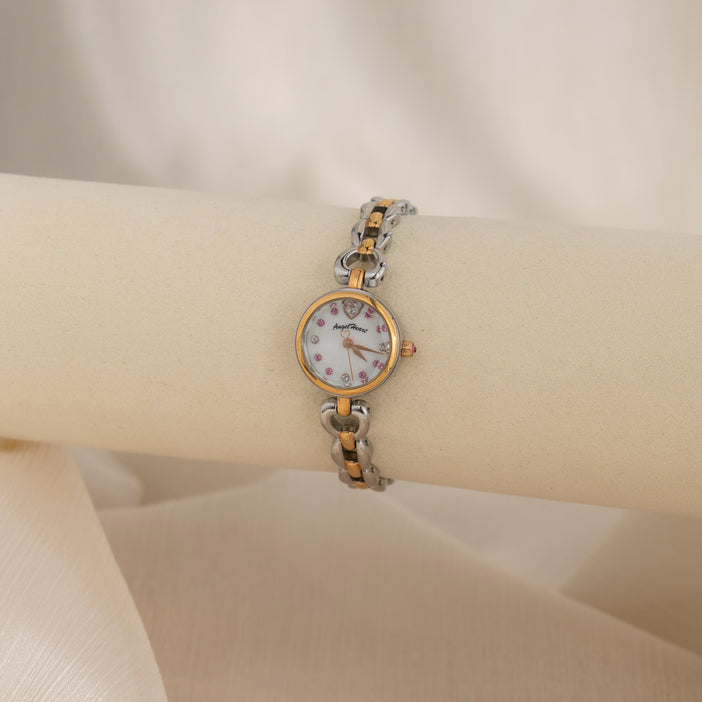 Vintage Angel Heart Two Tone Watch