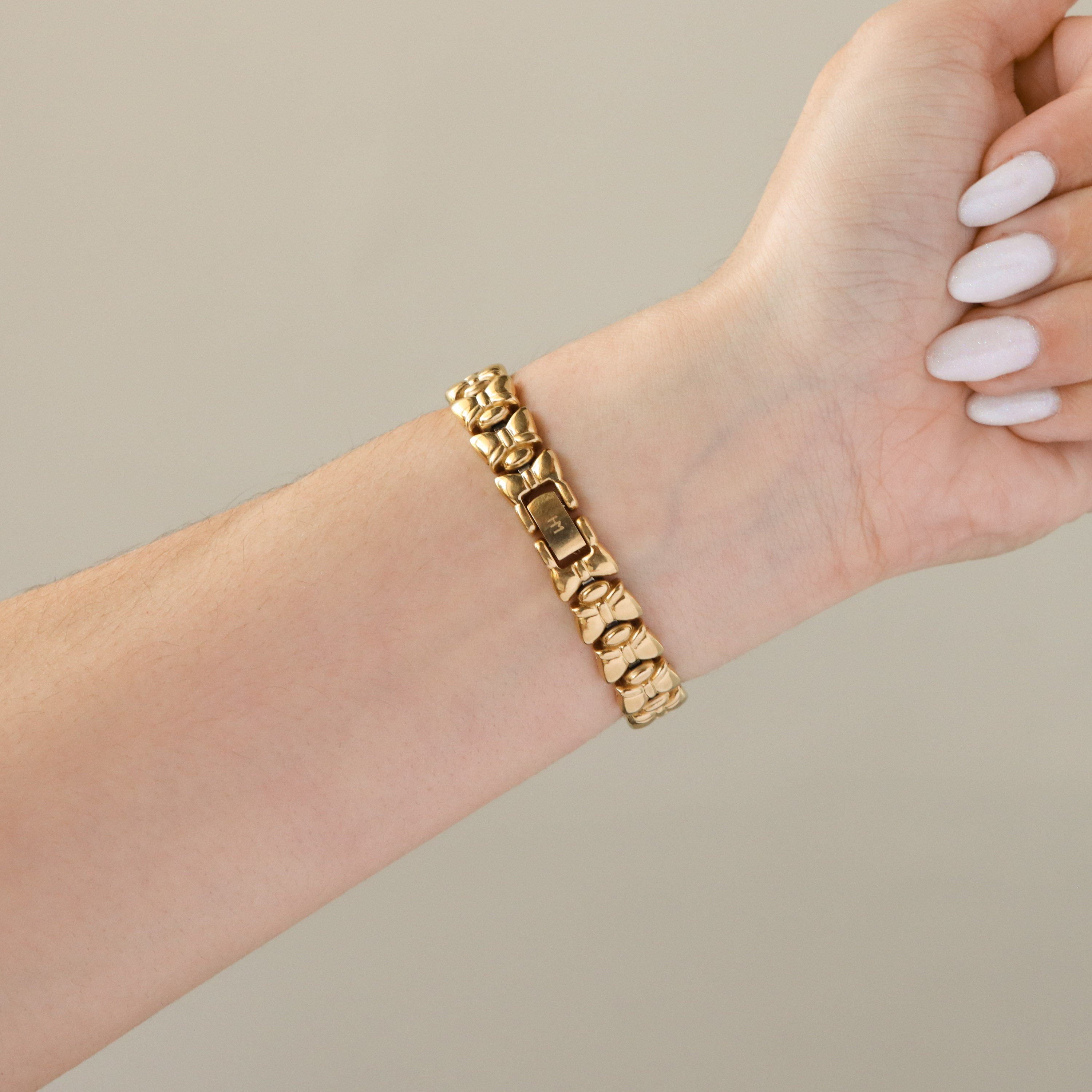 Vintage Hanae Mori Butterfly Gold Watch