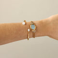 Vintage Marelli Coastal Pearl Gemstone Gold Watch
