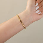 Vintage Fontenay Pave Teardrop Gold Watch