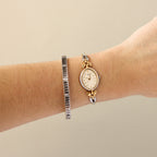 Vintage Seiko Oval Mariposa Two Tone Watch