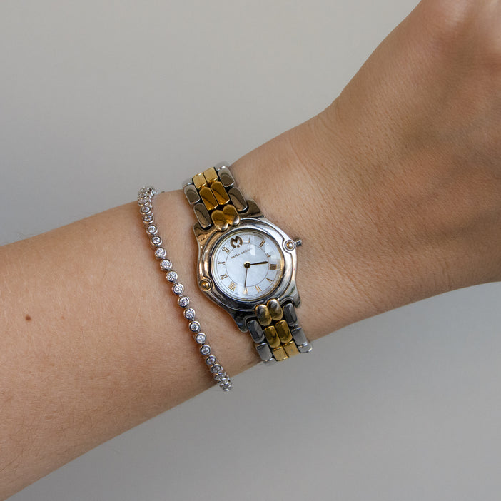 Vintage Mila Schön Round Two Tone Watch